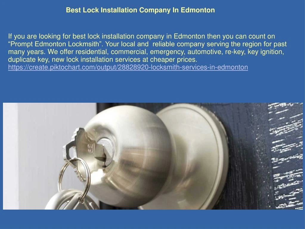 best lock installation company in edmonton
