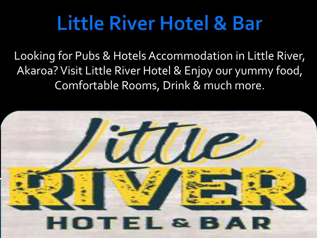 little river hotel bar