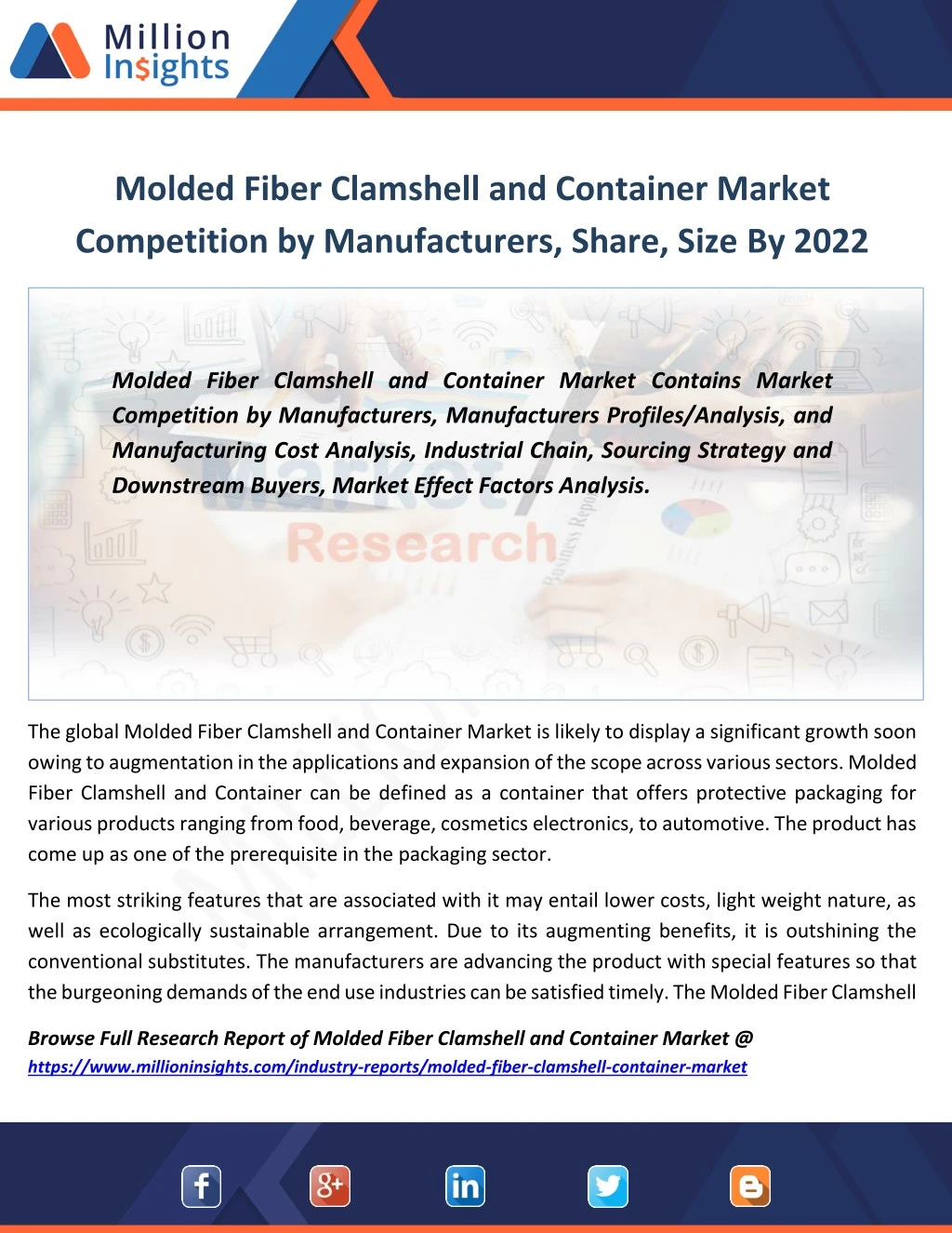 molded fiber clamshell and container market