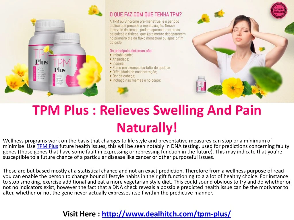 tpm plus relieves swelling and pain naturally