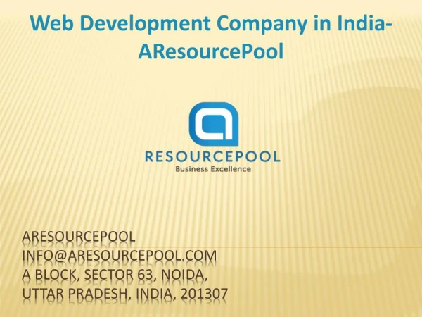 Web Development Company in India - AResourcePool