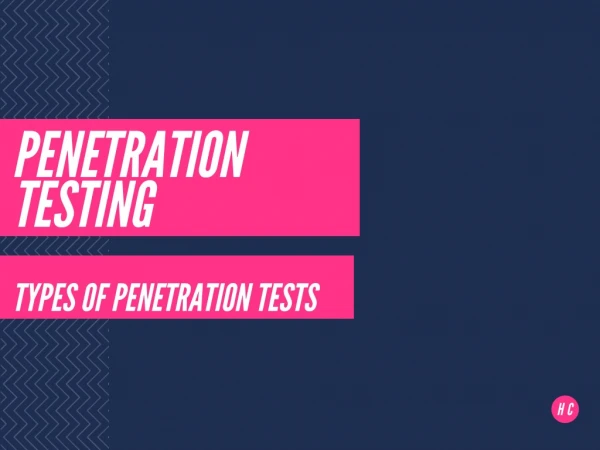 Penetration testing and types