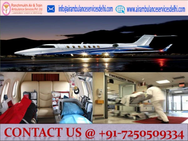Panchmukhi Air Ambulance Service in Delhi with Best Doctor