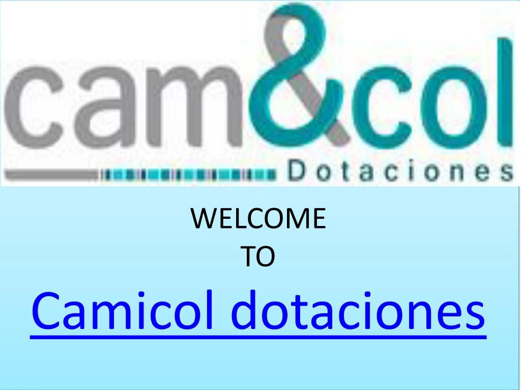 welcome to camicol dotaciones