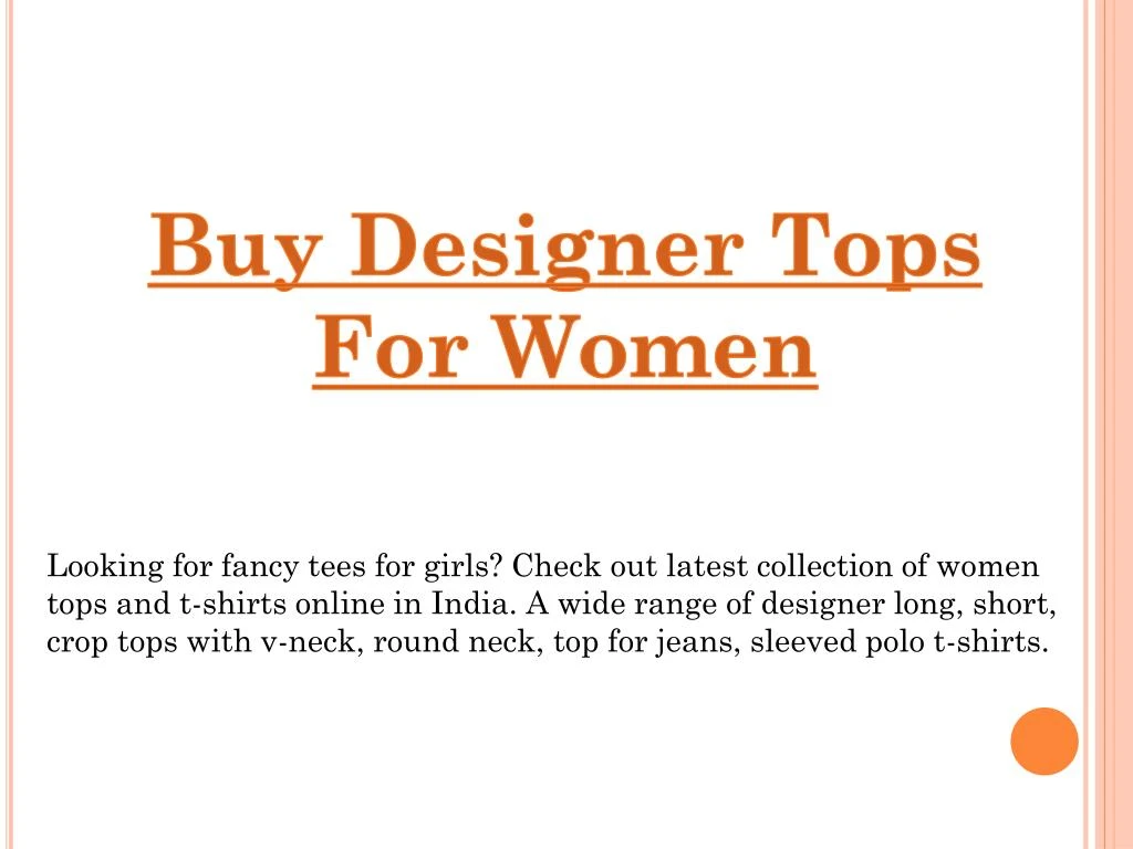 buy designer tops for women