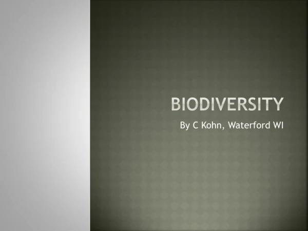 biodriversity