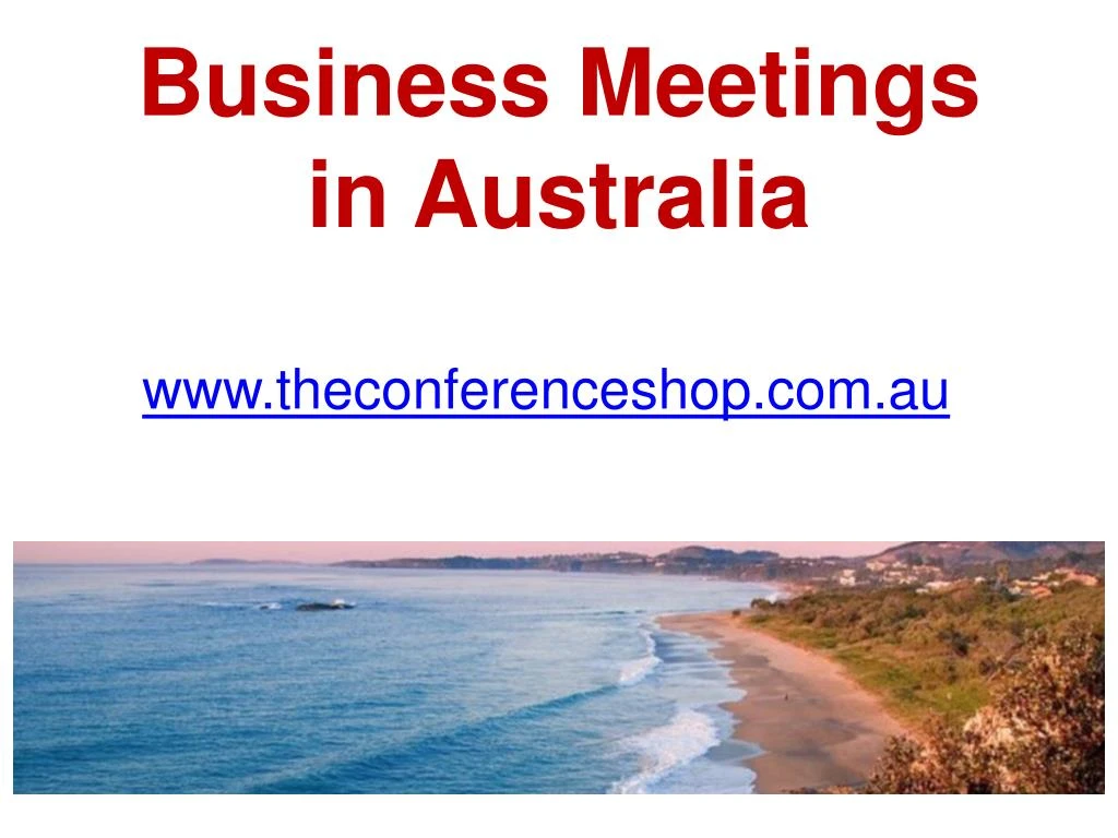 business meetings in australia