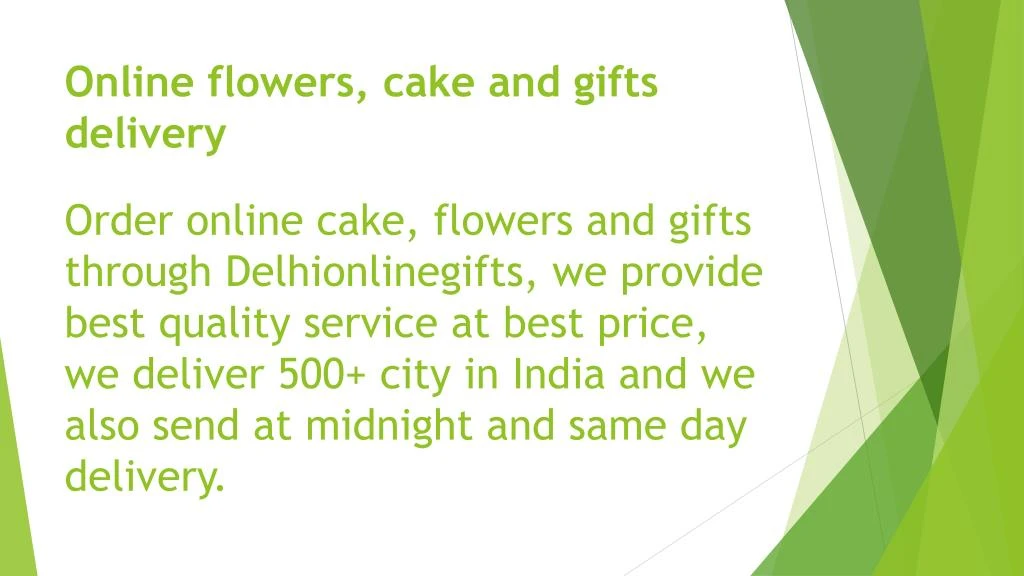 online flowers cake and gifts delivery order