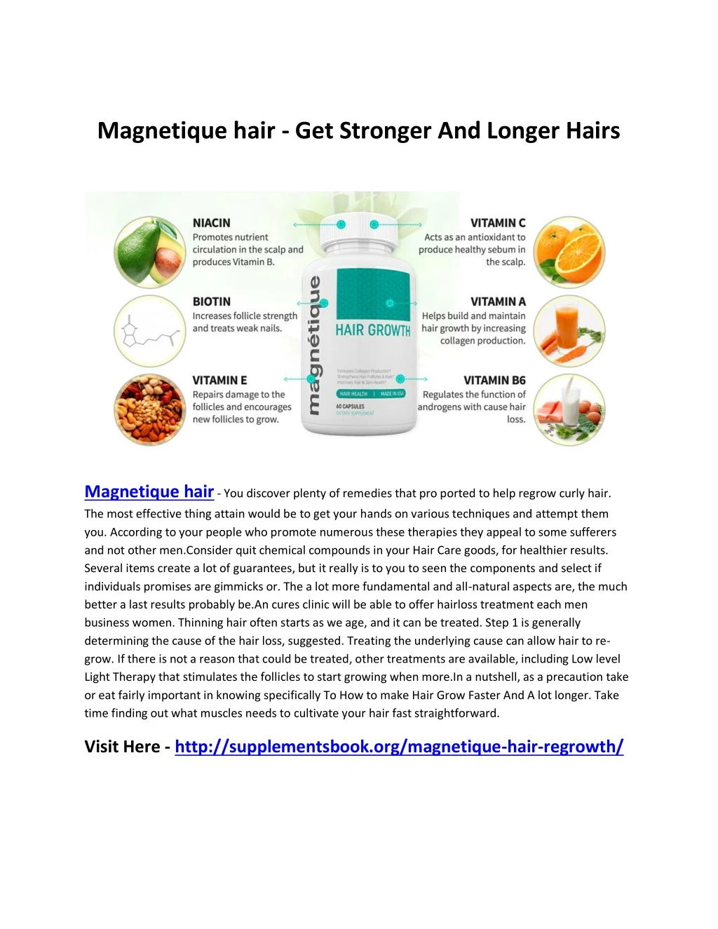 magnetique hair get stronger and longer hairs