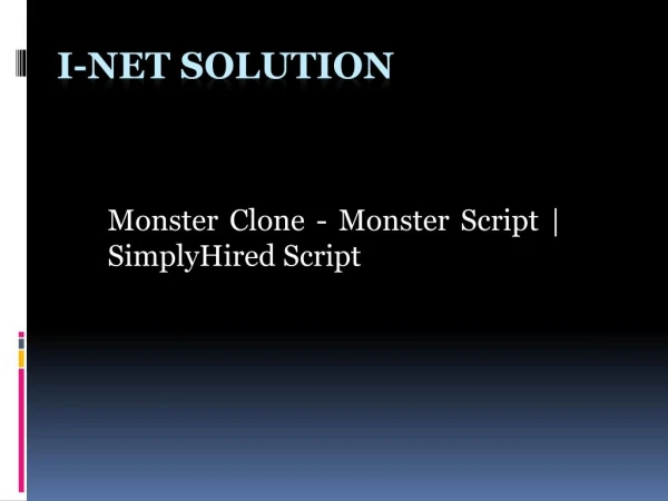Monster Script | SimplyHired Script