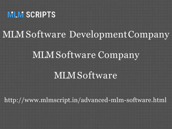 MLM Software - MLM Software Company | MLM Software Development Company