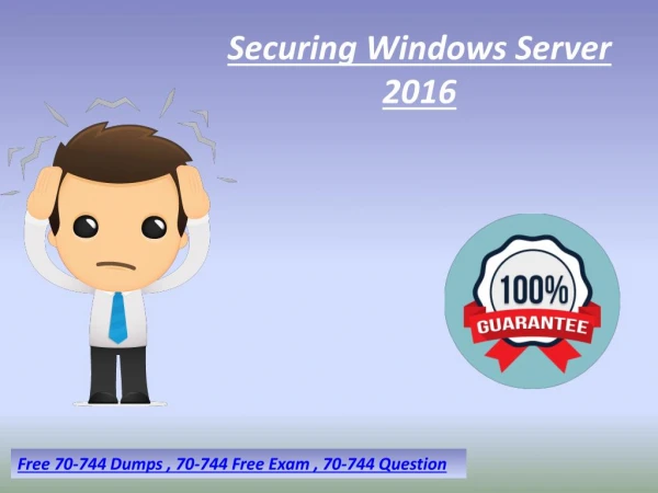 Microsoft Free 70-744 Exam Dumps PDF Dumps4downlod.in