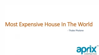 Thabe Phalane - Solomon Lethole World Most Expensive Houses