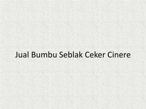 Jual Bumbu Seblak Ceker Cinere