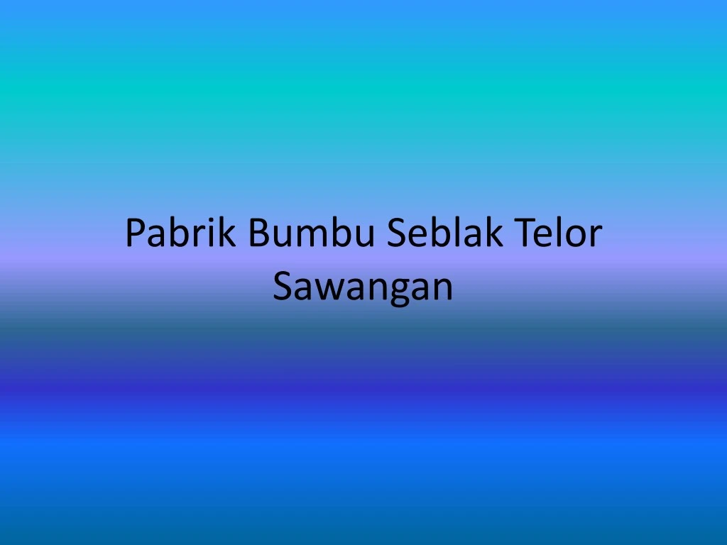 pabrik bumbu seblak telor sawangan