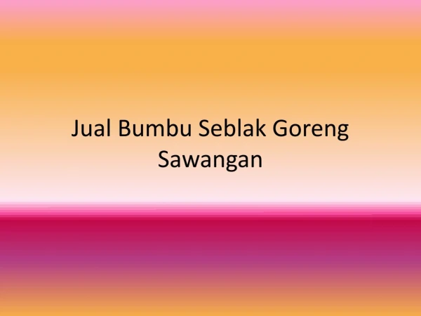 jual bumbu seblak goreng sawangan