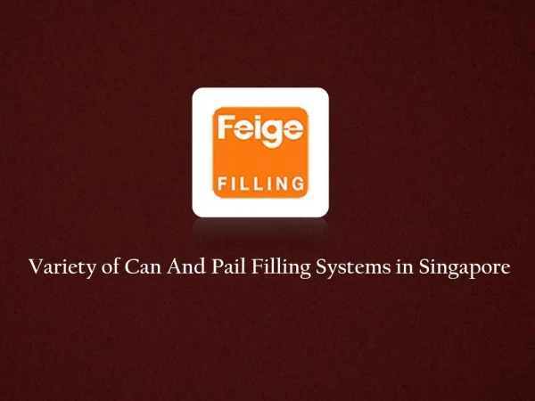 Can Filling Systems