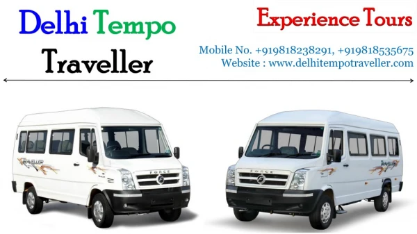 Book Luxury Tempo Traveller on Rent for family Tour