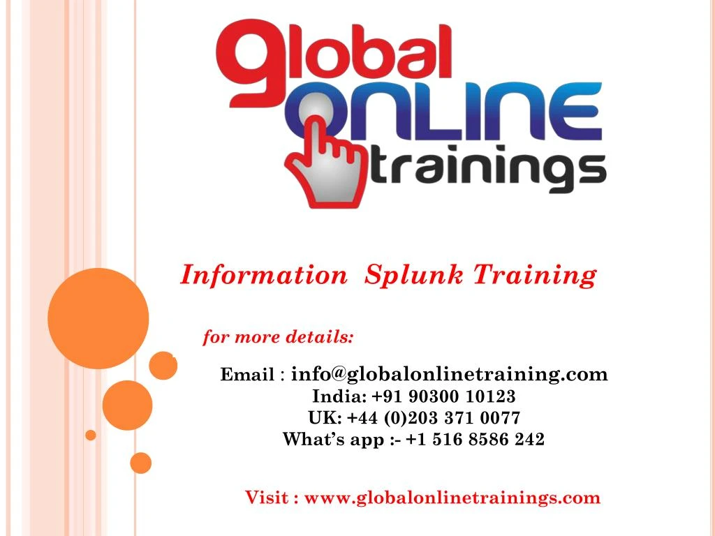 information splunk training