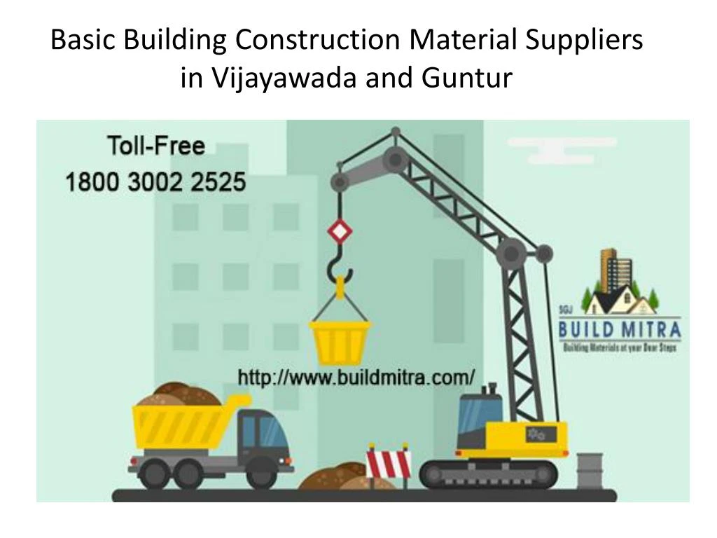 basic building construction material suppliers in vijayawada and guntur
