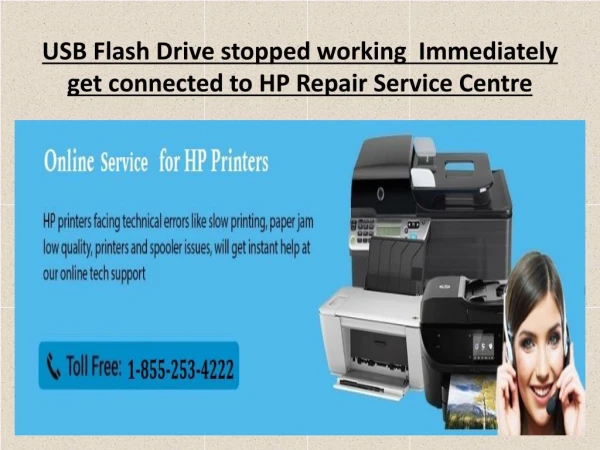 USB Flash Drive Stopped Abruptly. Connect To The HP Repair Service Centre.