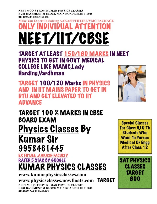 Physics Classes In Kalkaji