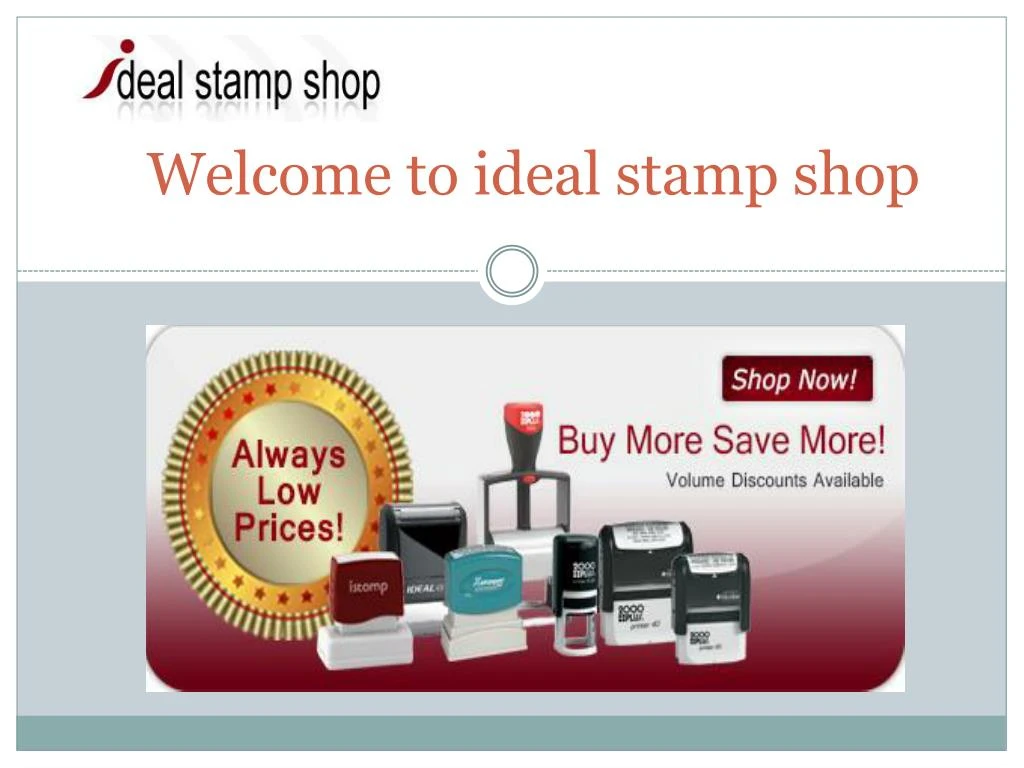 welcome to ideal stamp shop