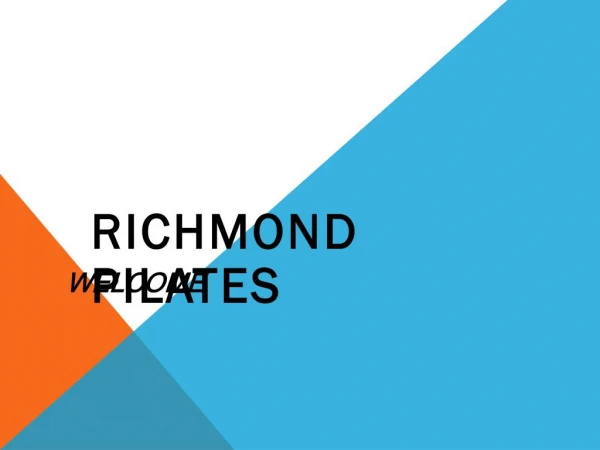 Get the best Pilates in Richmond