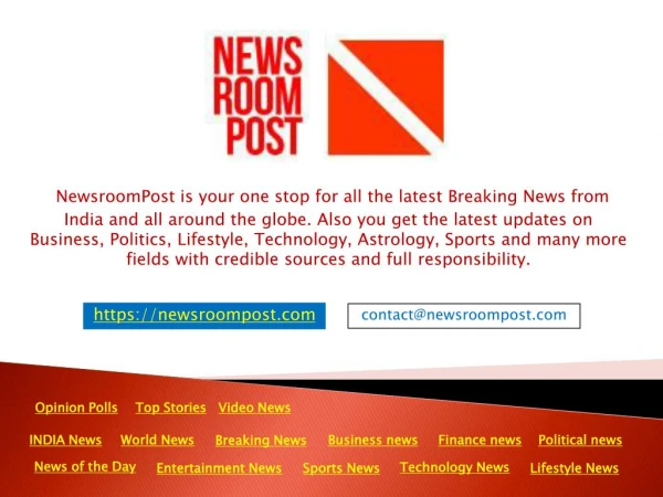 Latest India News, Breaking News Headlines | NewsroomPost