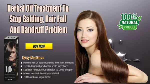 Herbal Oil Treatment to Stop Balding, Hair Fall and Dandruff Problem