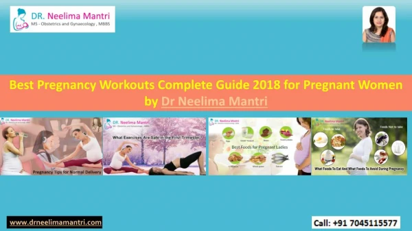 Best Pregnancy Workouts Complete Guide 2018 for Pregnant Women by Dr Neelima Mantri