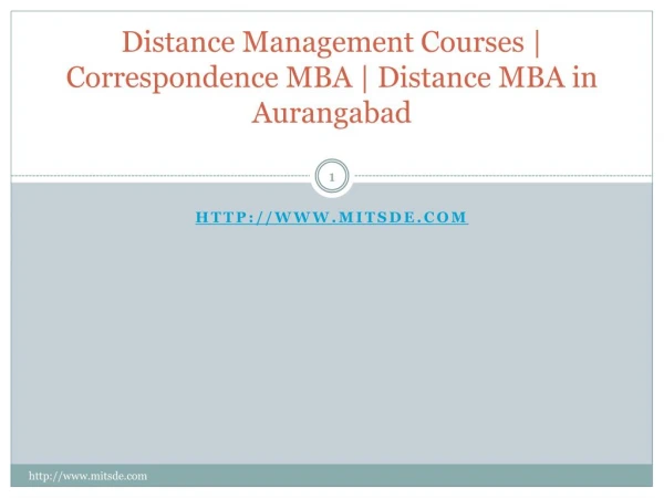Distance PG Diploma Courses in Aurangabad | MIT School Of Distance Education