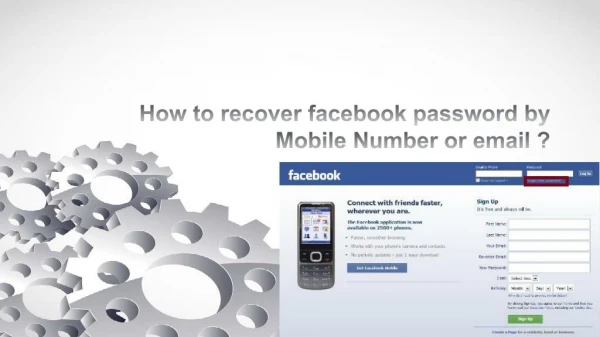 How to recover facebook password by Mobile Number or email ?