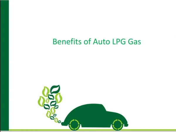 Benefits of Auto Gas