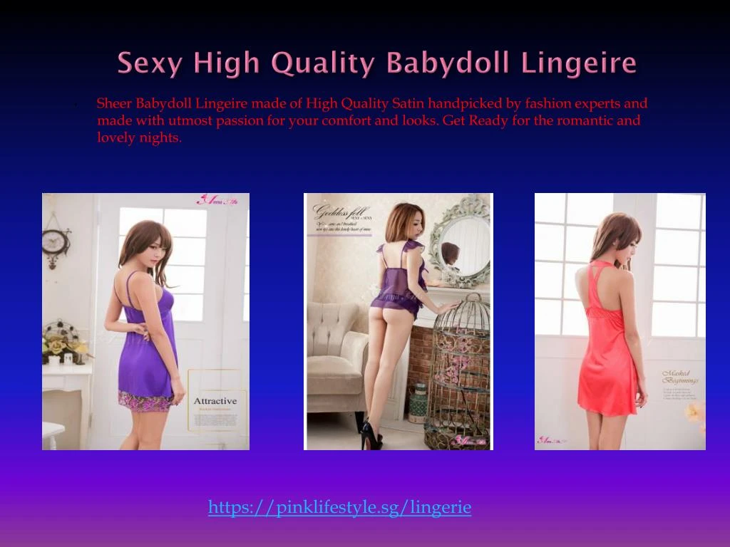 sexy high quality babydoll lingeire