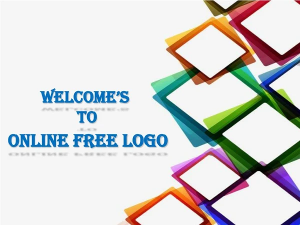 Presentation of Online Free Logo