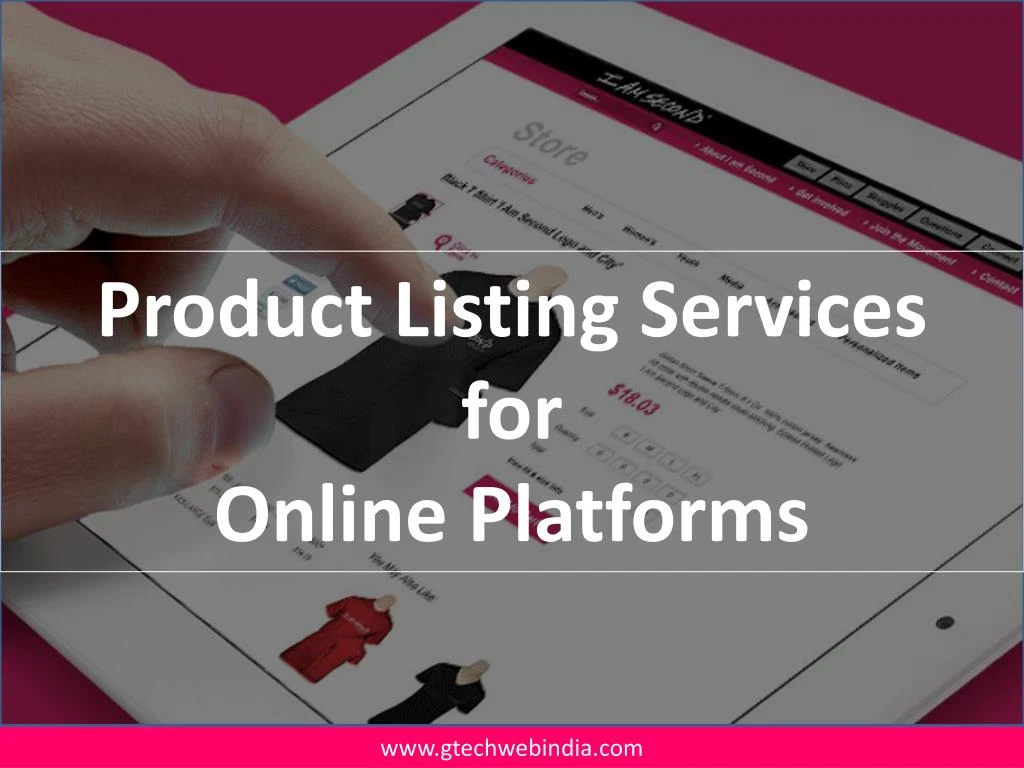 product listing services for online platforms