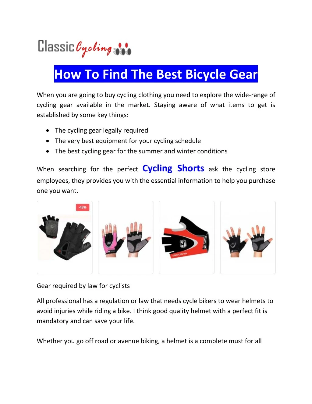how to find the best bicycle gear