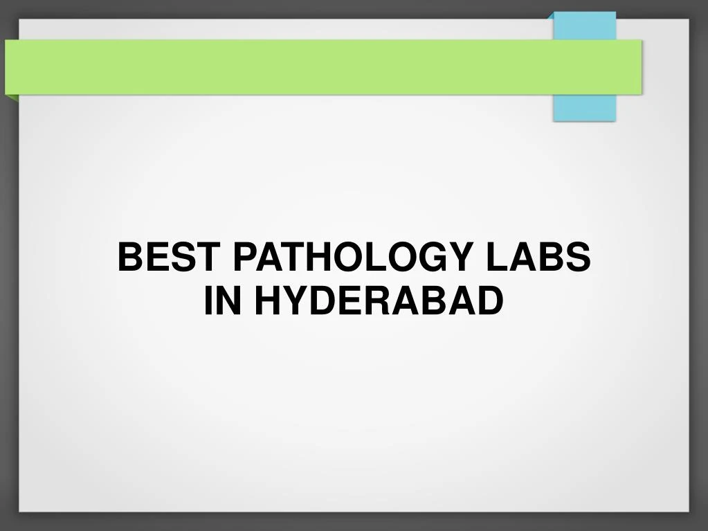 best pathology labs in hyderabad
