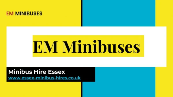 Essex Minibus Hire