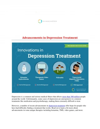 Advancements in Depression Treatment - slide 1