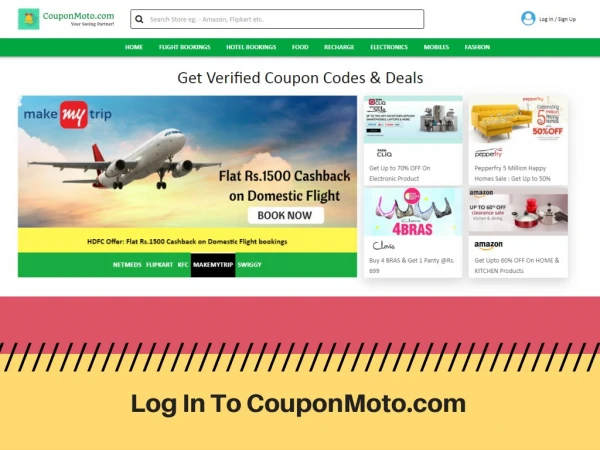 Makemytrip coupons with couponmoto.com