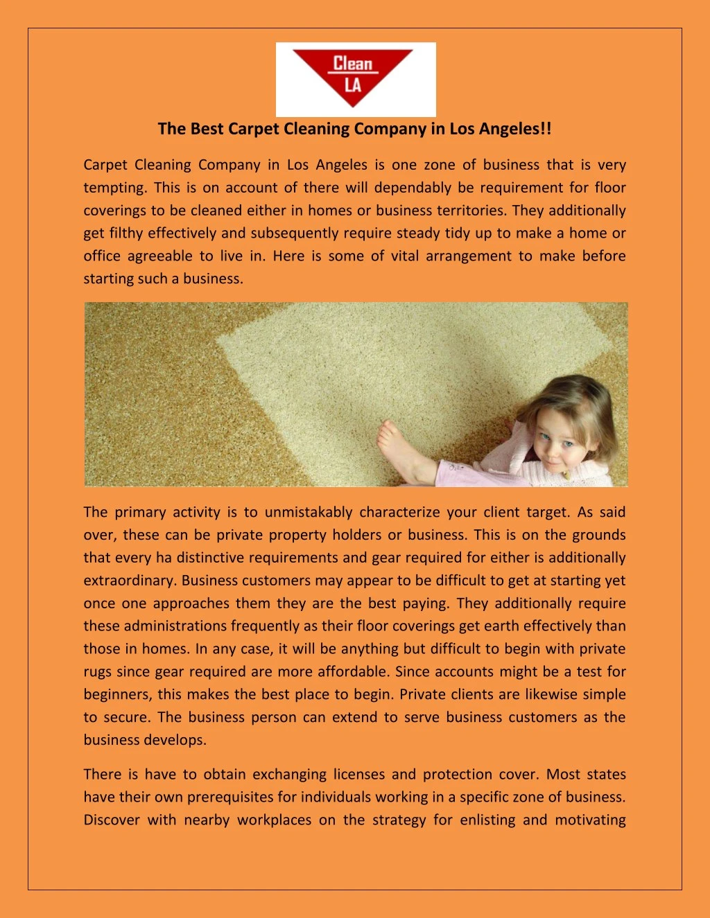 the best carpet cleaning company in los angeles