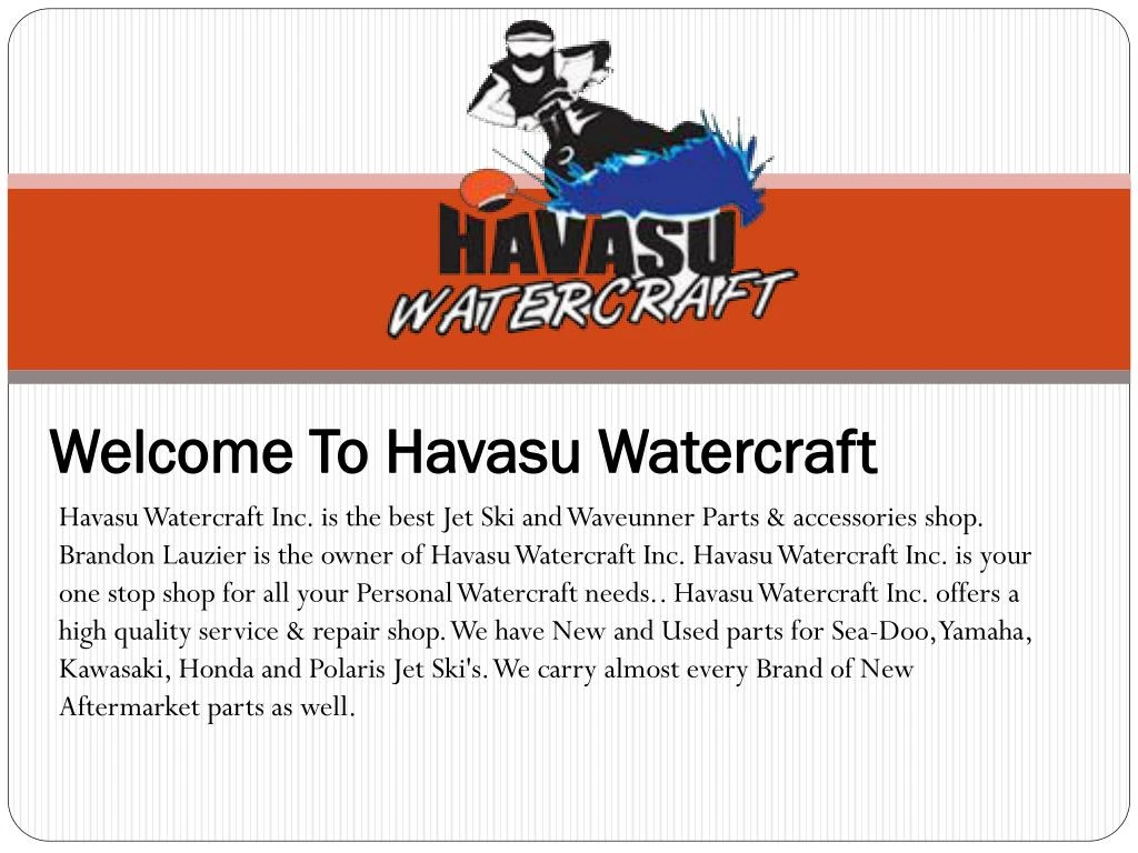 welcome to havasu watercraft