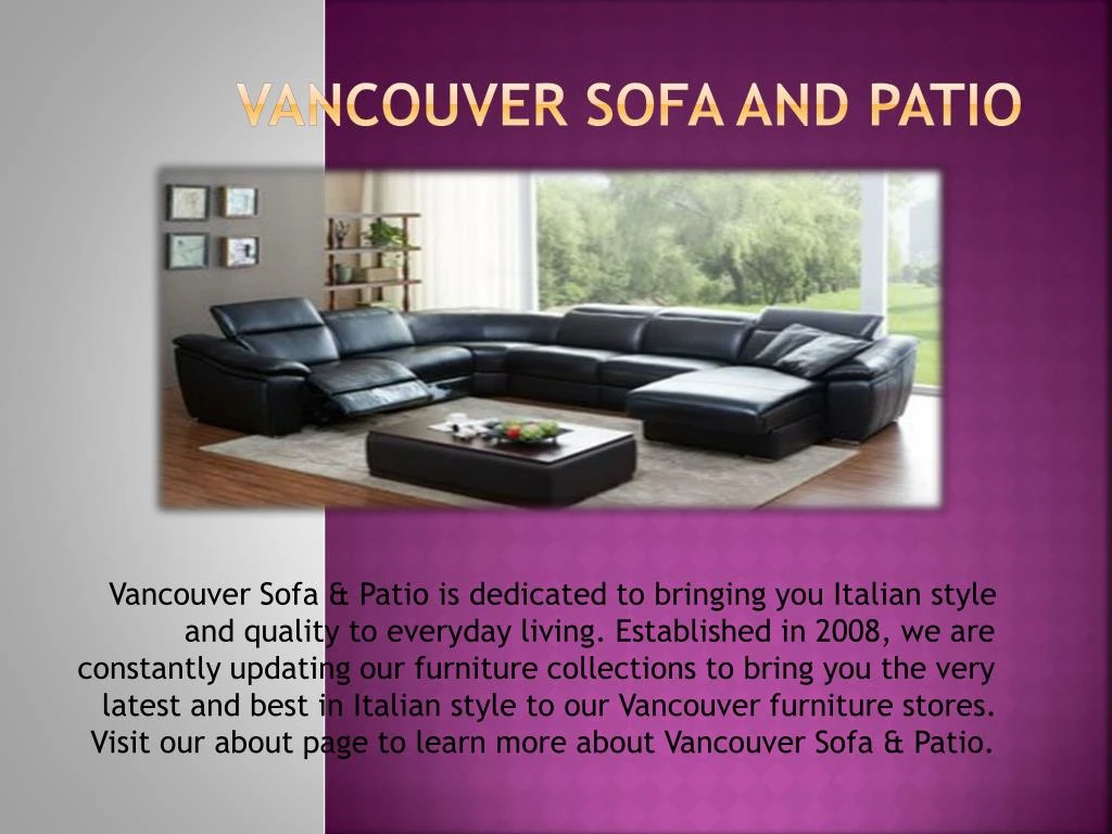 vancouver sofa and patio