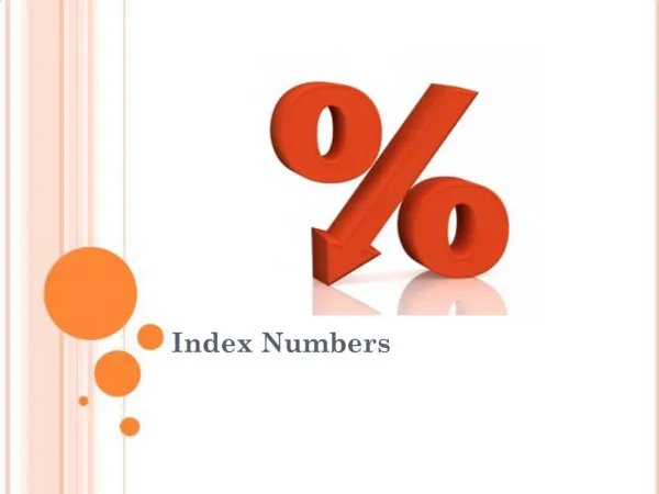 Index Numbers