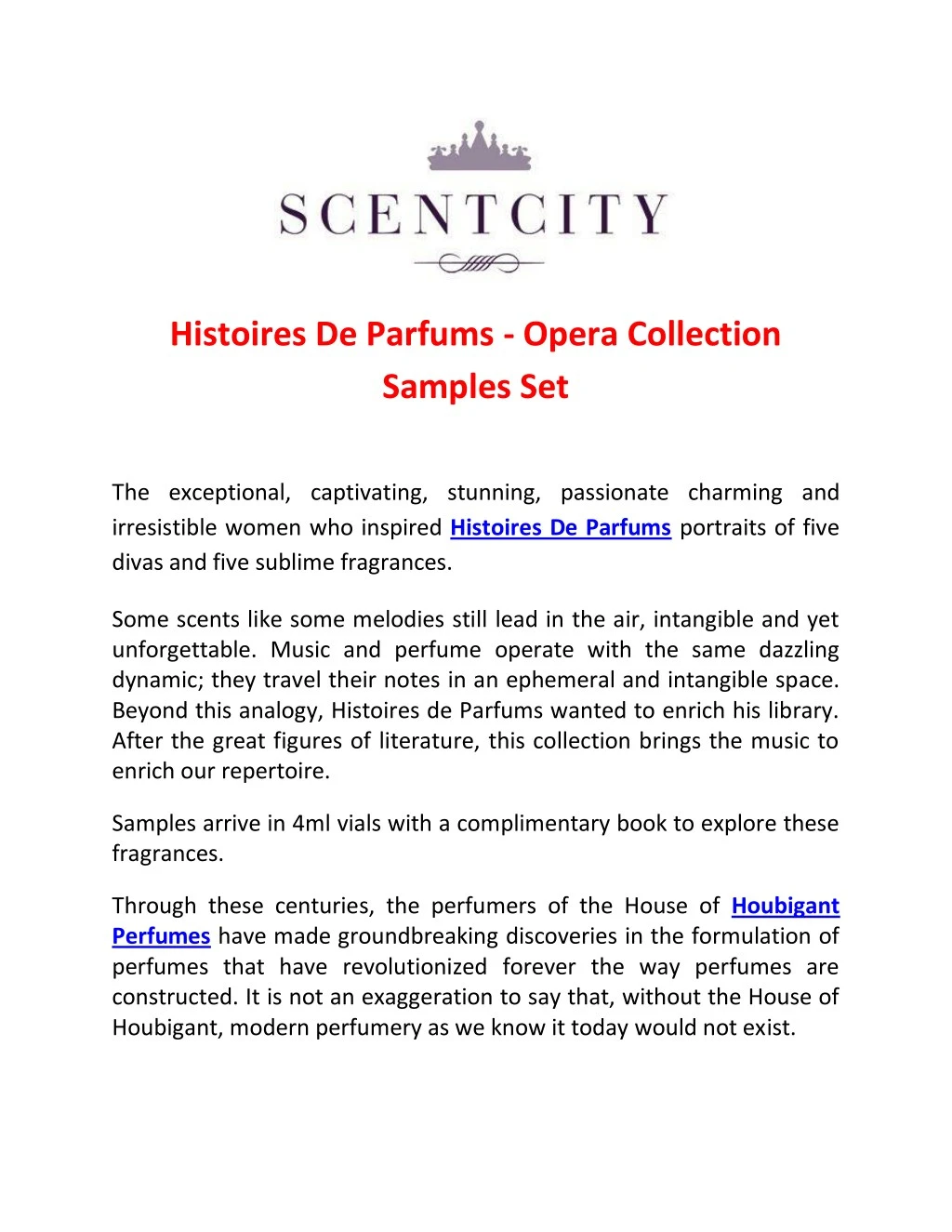 histoires de parfums opera collection samples set