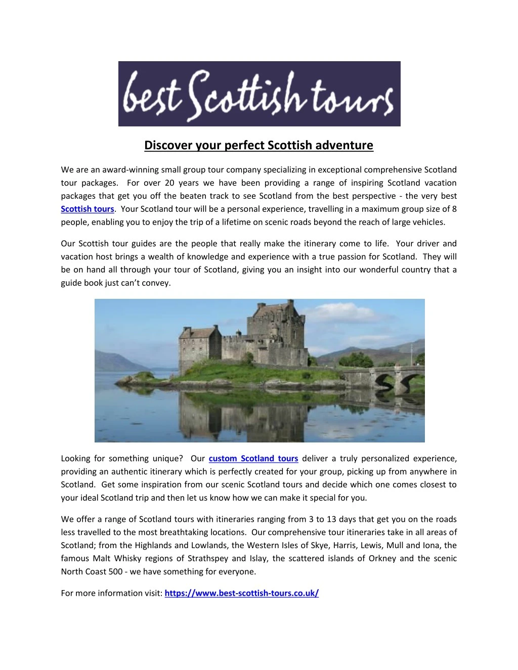 discover your perfect scottish adventure