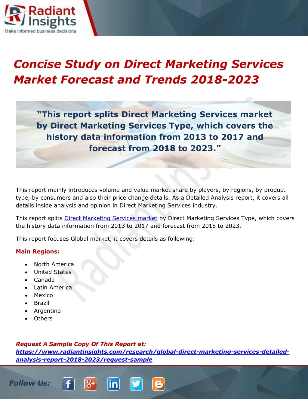 concise study on direct marketing services market