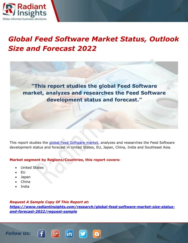 Global Feed Software Market Status, Outlook Size and Forecast 2022